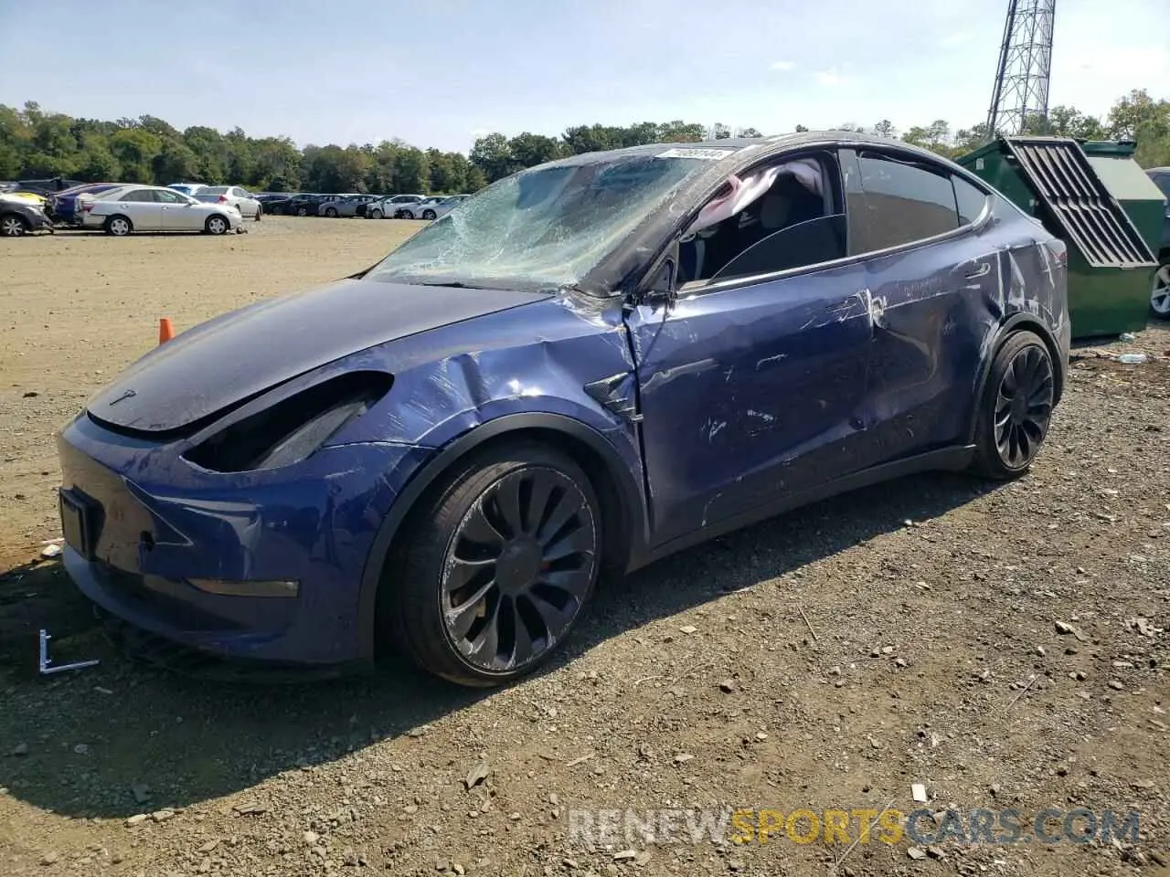 1 Photograph of a damaged car 7SAYGDEFXNF530121 TESLA MODEL Y 2022