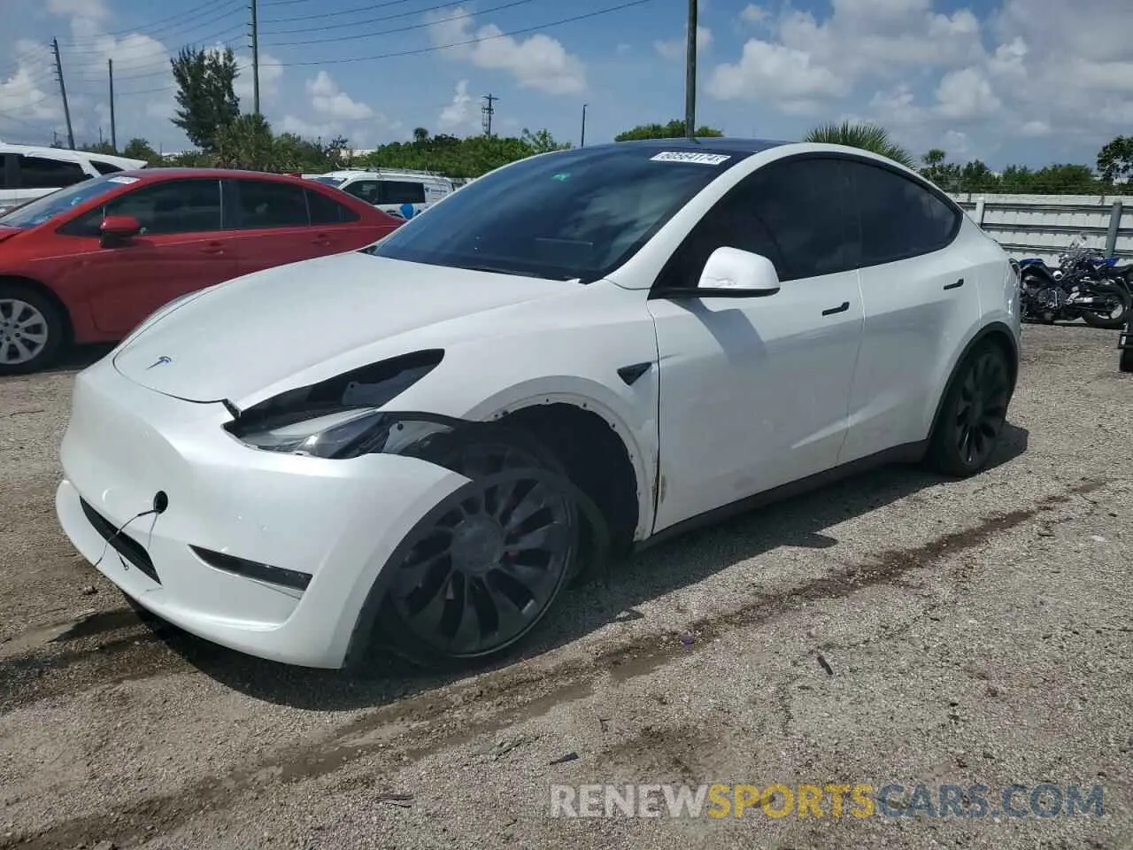 1 Photograph of a damaged car 7SAYGDEFXNF531060 TESLA MODEL Y 2022