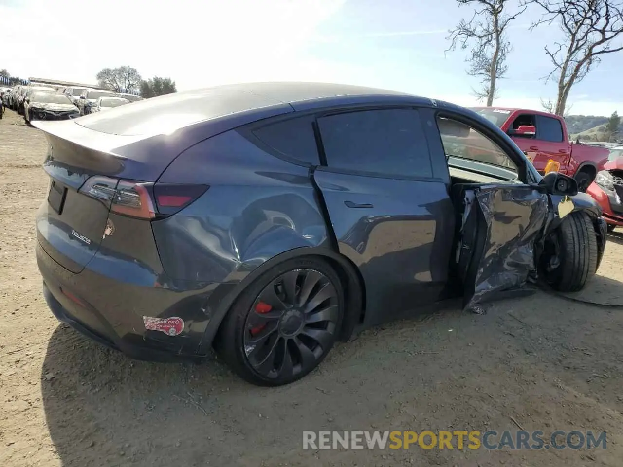3 Photograph of a damaged car 7SAYGDEFXNF544214 TESLA MODEL Y 2022