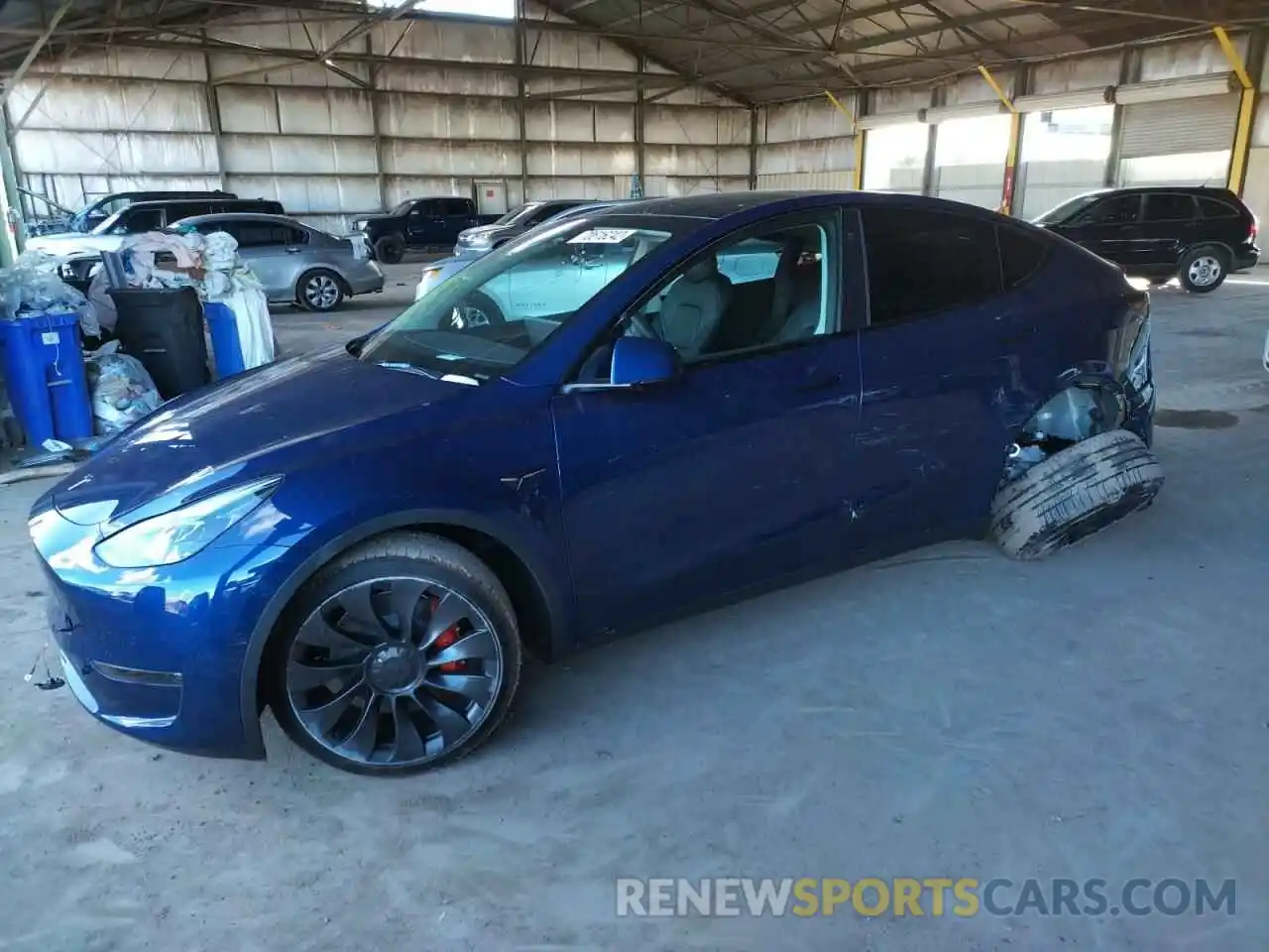 1 Photograph of a damaged car 7SAYGDEFXNF548831 TESLA MODEL Y 2022