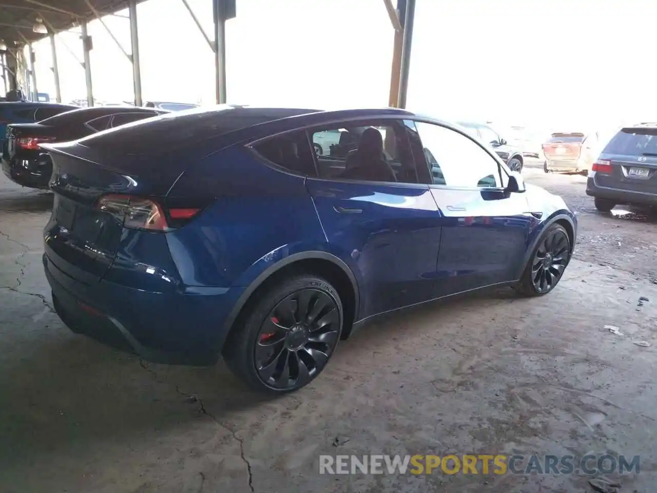 3 Photograph of a damaged car 7SAYGDEFXNF548831 TESLA MODEL Y 2022