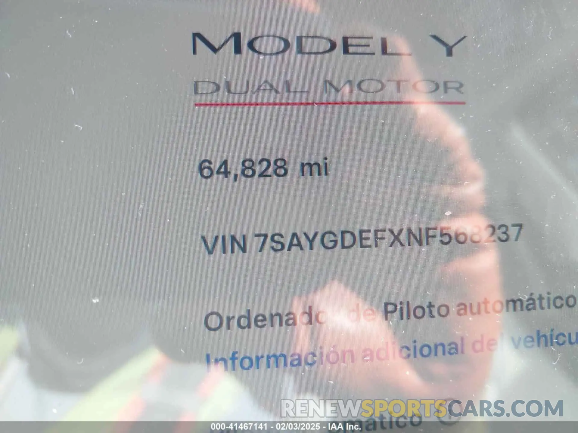 16 Photograph of a damaged car 7SAYGDEFXNF568237 TESLA MODEL Y 2022