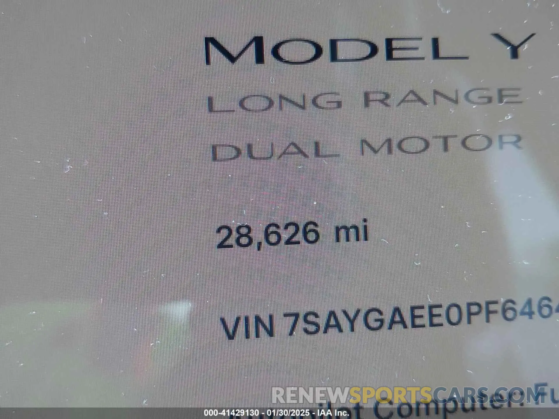 15 Photograph of a damaged car 7SAYGAEE0PF646470 TESLA MODEL Y 2023