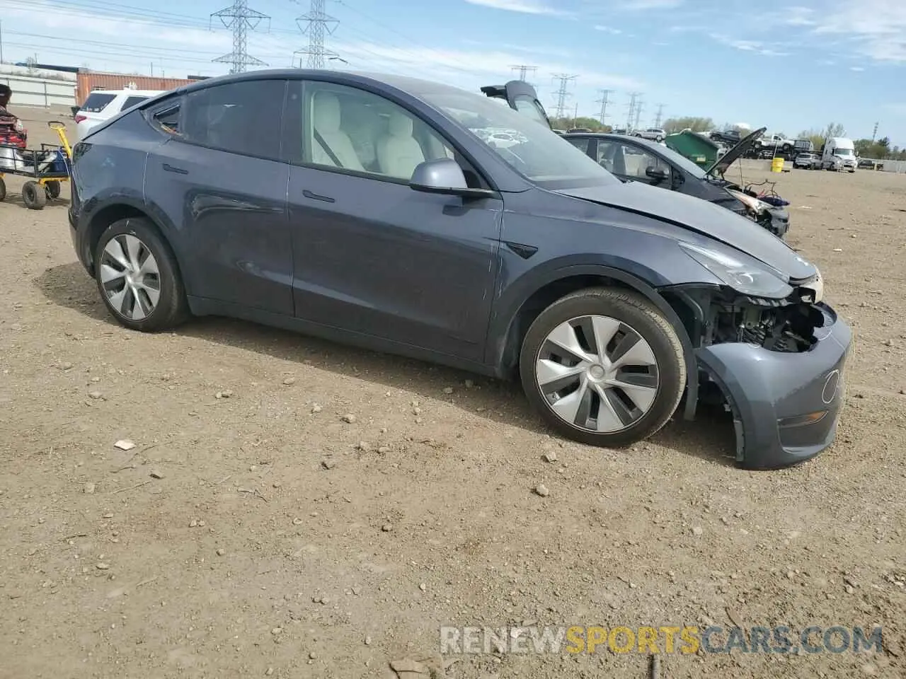 4 Photograph of a damaged car 7SAYGAEE0PF646923 TESLA MODEL Y 2023