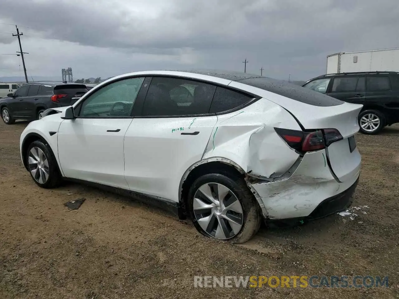 2 Photograph of a damaged car 7SAYGAEE0PF693613 TESLA MODEL Y 2023