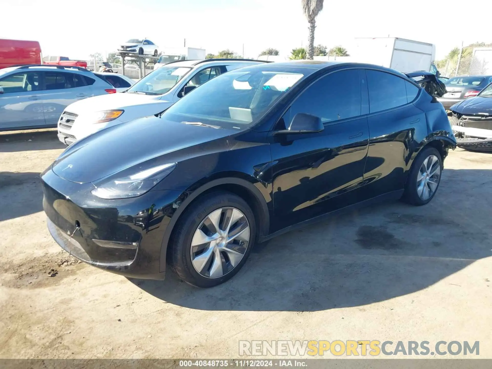 2 Photograph of a damaged car 7SAYGAEE0PF868345 TESLA MODEL Y 2023