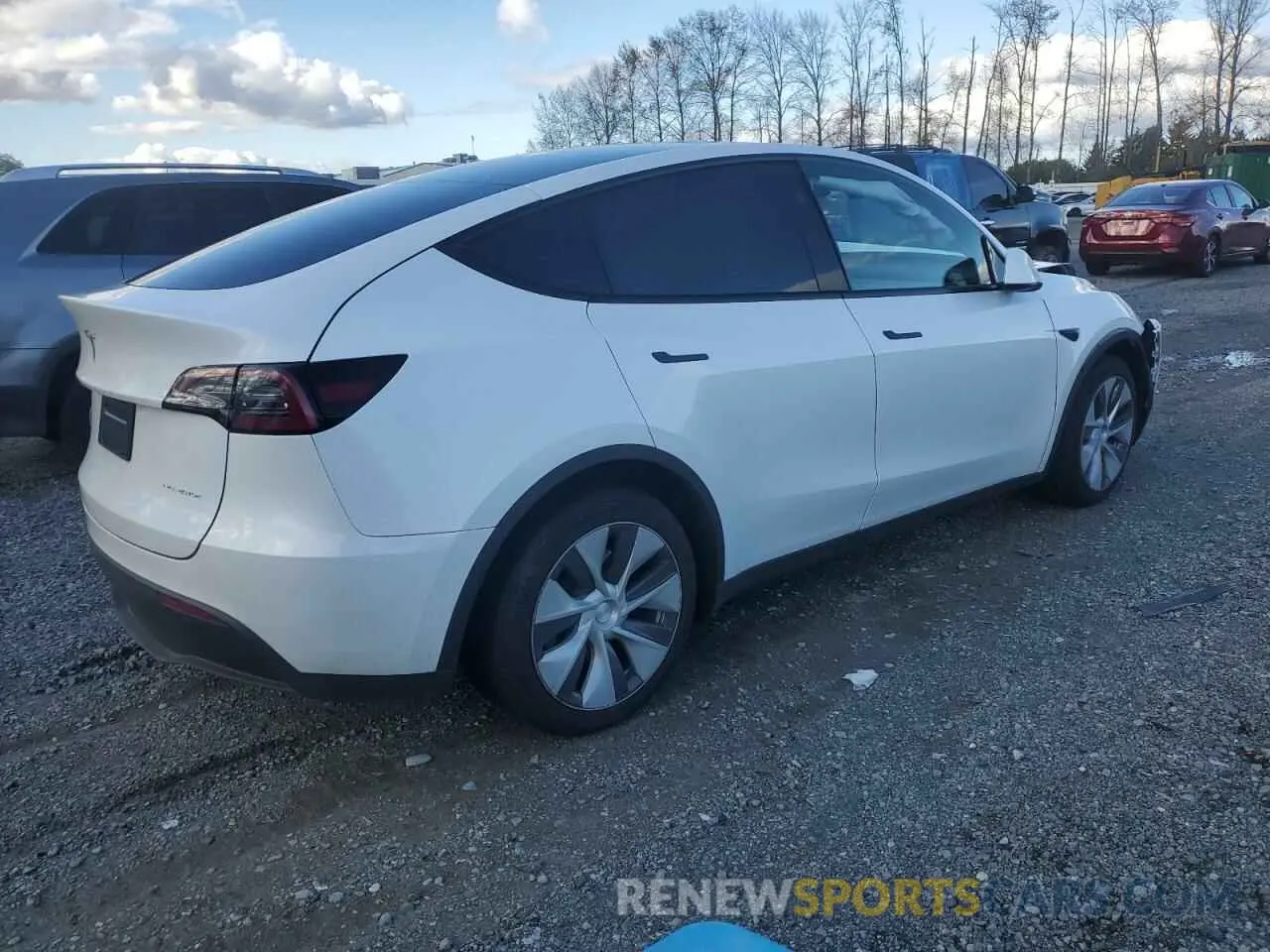 3 Photograph of a damaged car 7SAYGAEE0PF871858 TESLA MODEL Y 2023