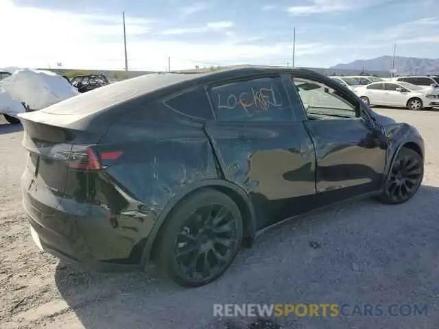 3 Photograph of a damaged car 7SAYGAEE0PF886859 TESLA MODEL Y 2023