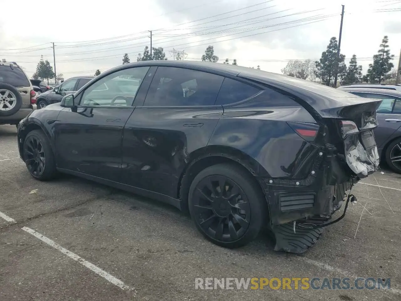 2 Photograph of a damaged car 7SAYGAEE1PF698125 TESLA MODEL Y 2023