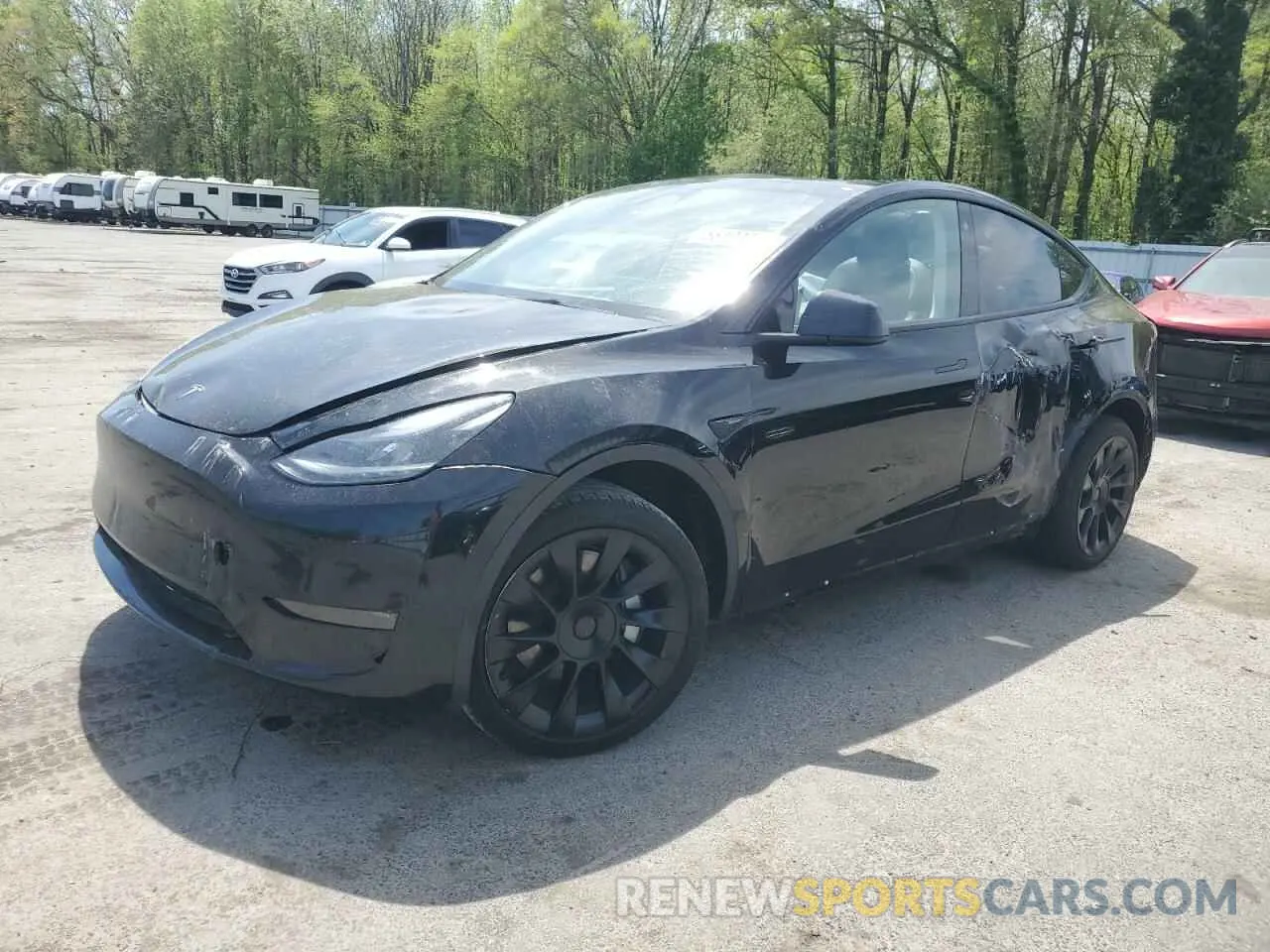 1 Photograph of a damaged car 7SAYGAEE1PF709673 TESLA MODEL Y 2023