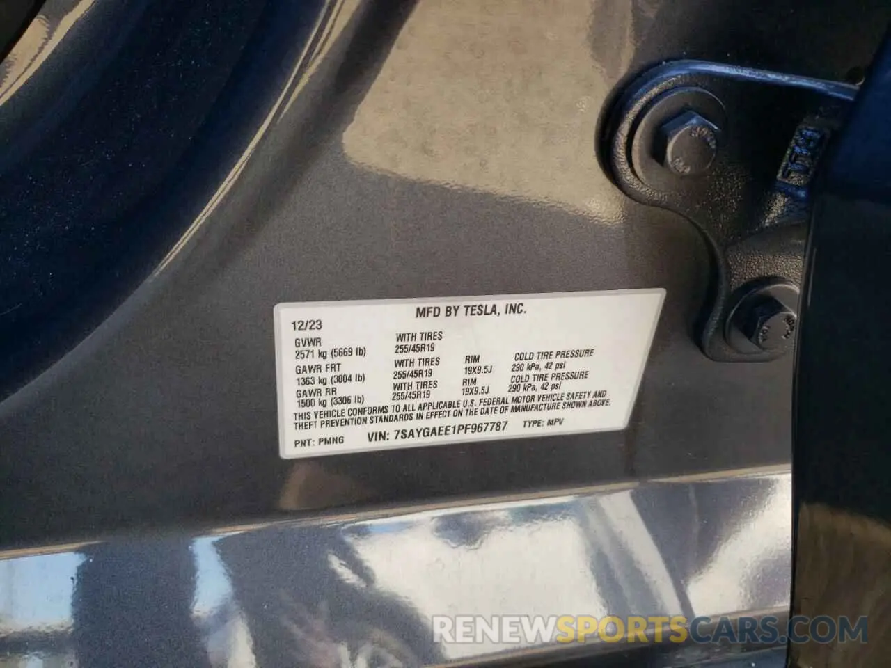 12 Photograph of a damaged car 7SAYGAEE1PF967787 TESLA MODEL Y 2023