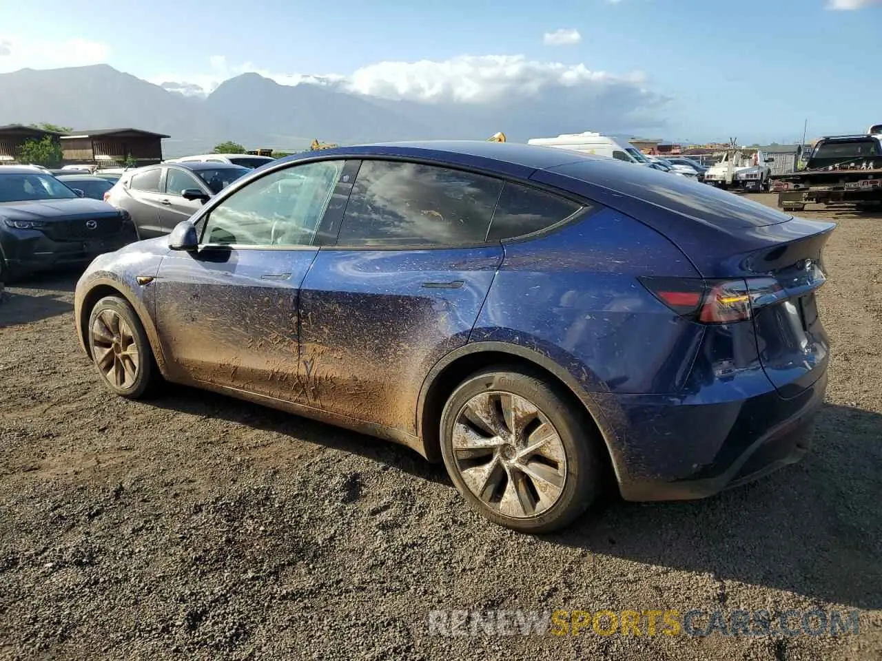 2 Photograph of a damaged car 7SAYGAEE2PF596171 TESLA MODEL Y 2023