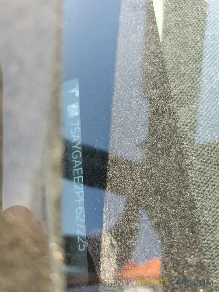 12 Photograph of a damaged car 7SAYGAEE2PF627225 TESLA MODEL Y 2023