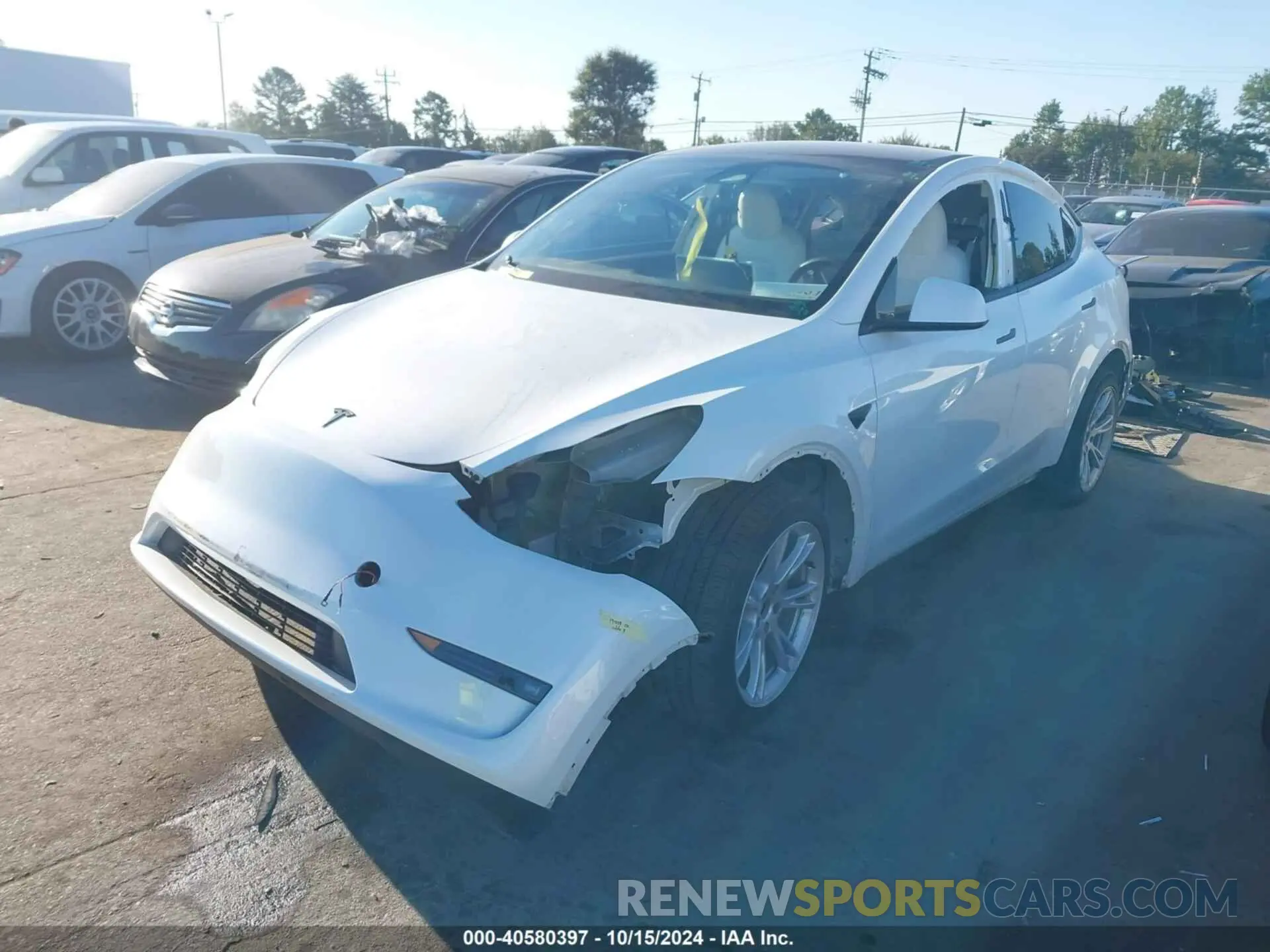 2 Photograph of a damaged car 7SAYGAEE2PF688882 TESLA MODEL Y 2023