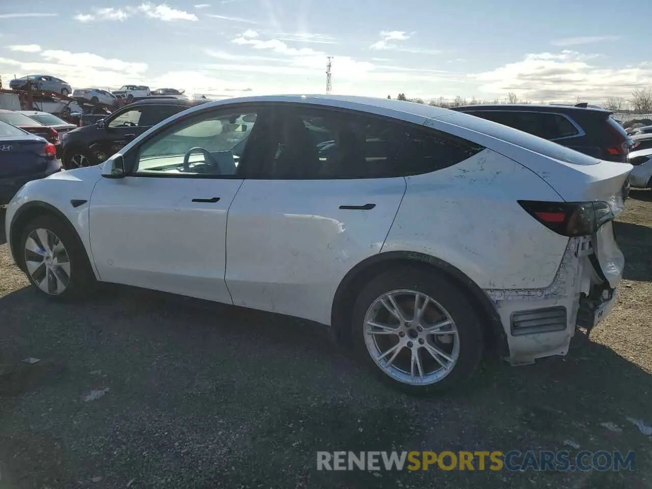2 Photograph of a damaged car 7SAYGAEE2PF758235 TESLA MODEL Y 2023