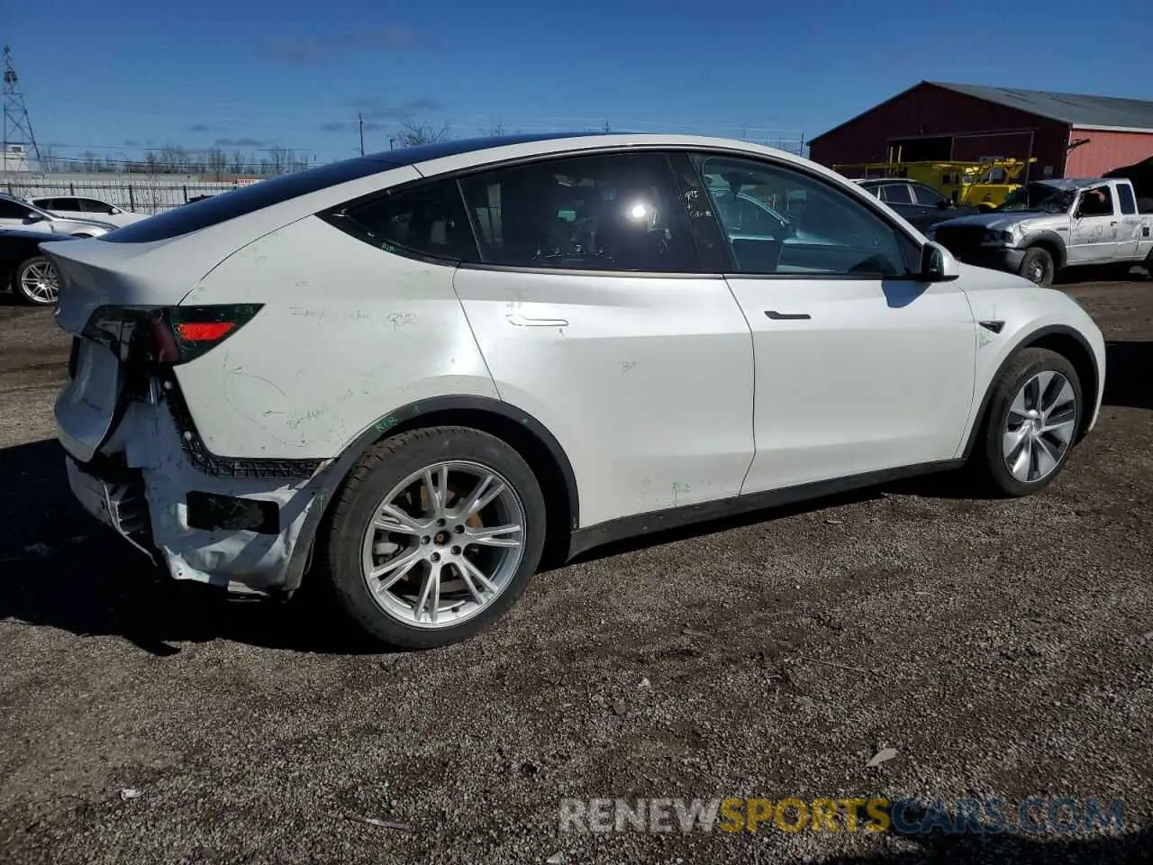 3 Photograph of a damaged car 7SAYGAEE2PF758235 TESLA MODEL Y 2023
