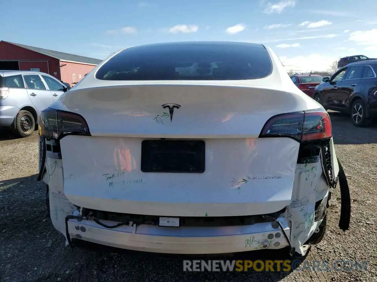 6 Photograph of a damaged car 7SAYGAEE2PF758235 TESLA MODEL Y 2023
