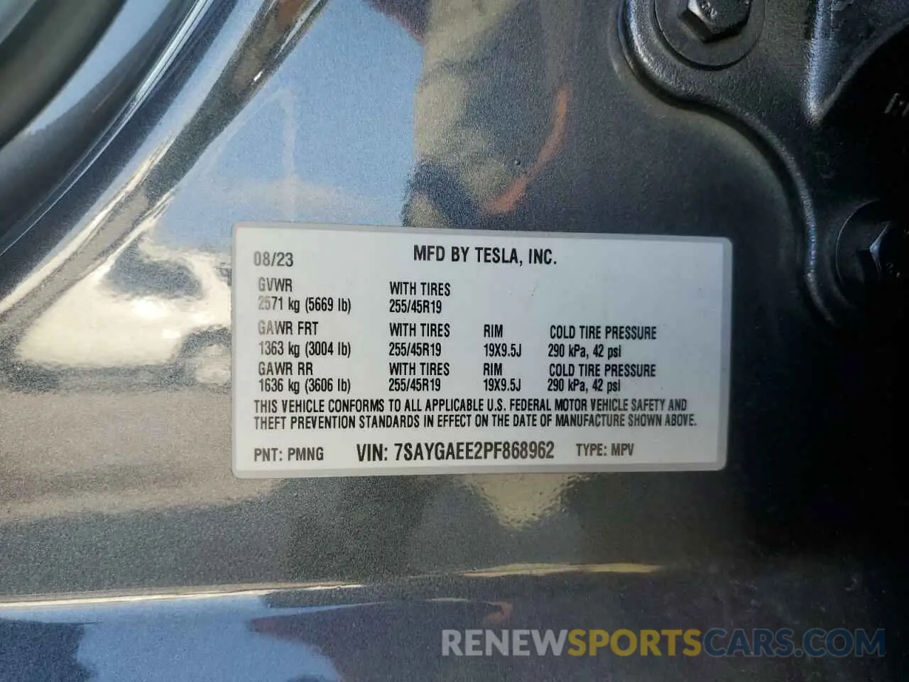 12 Photograph of a damaged car 7SAYGAEE2PF868962 TESLA MODEL Y 2023
