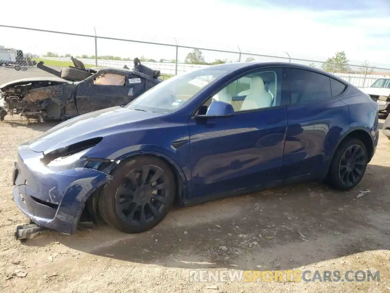 1 Photograph of a damaged car 7SAYGAEE3PF648262 TESLA MODEL Y 2023