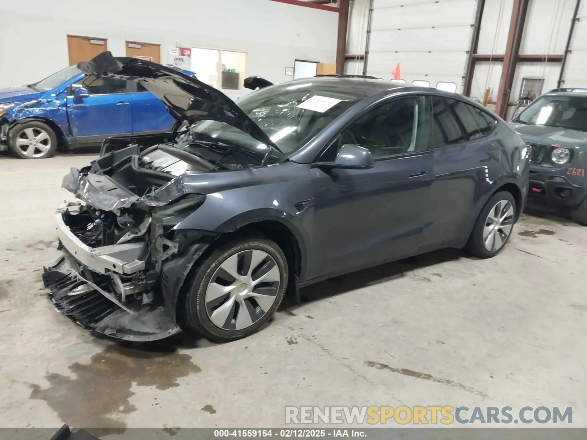 2 Photograph of a damaged car 7SAYGAEE3PF690592 TESLA MODEL Y 2023