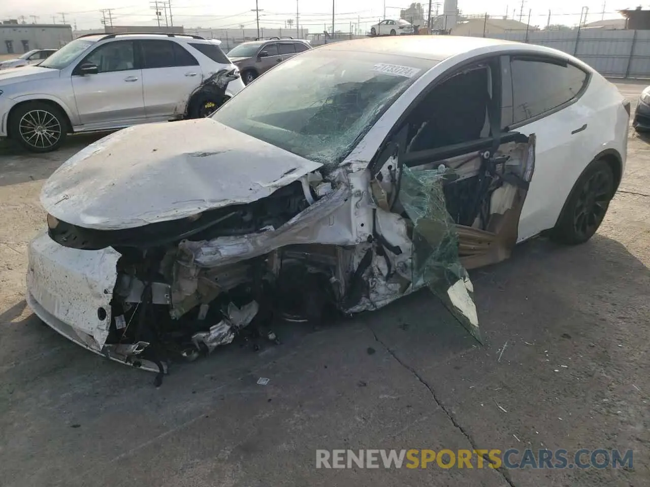 1 Photograph of a damaged car 7SAYGAEE3PF753948 TESLA MODEL Y 2023