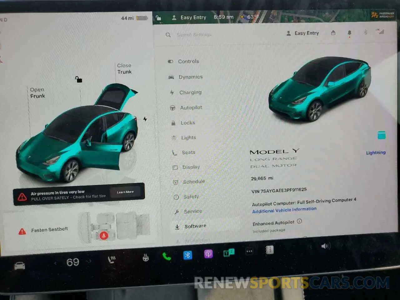 9 Photograph of a damaged car 7SAYGAEE3PF911625 TESLA MODEL Y 2023