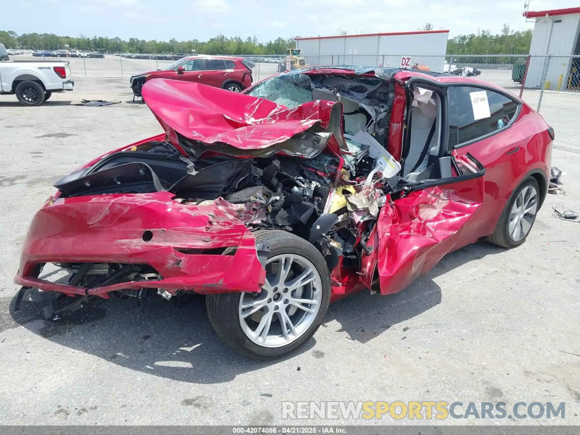 2 Photograph of a damaged car 7SAYGAEE3PF968049 TESLA MODEL Y 2023
