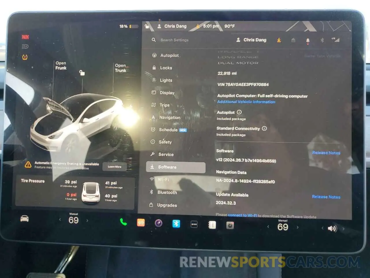 9 Photograph of a damaged car 7SAYGAEE3PF970884 TESLA MODEL Y 2023