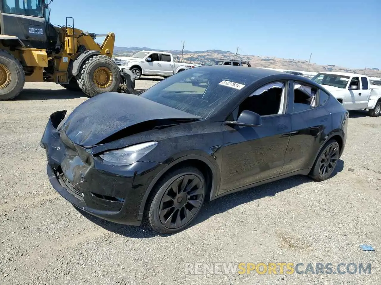 1 Photograph of a damaged car 7SAYGAEE4PF695123 TESLA MODEL Y 2023