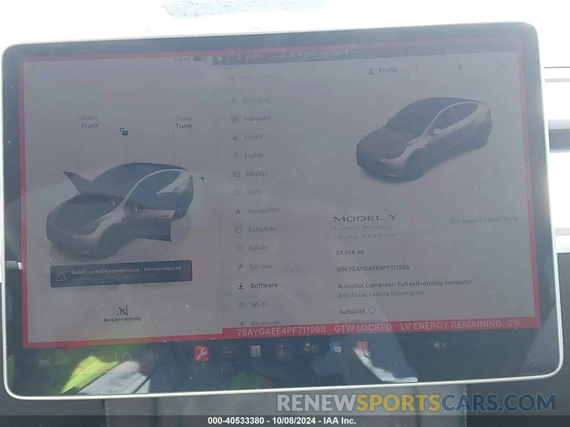 7 Photograph of a damaged car 7SAYGAEE4PF711966 TESLA MODEL Y 2023