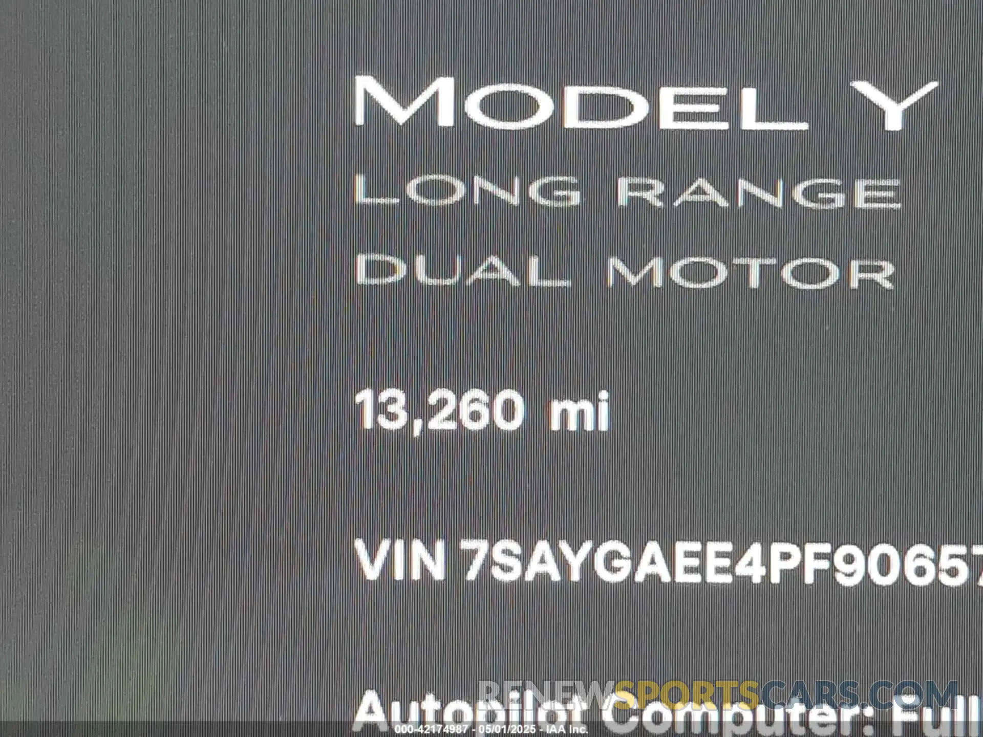 15 Photograph of a damaged car 7SAYGAEE4PF906577 TESLA MODEL Y 2023