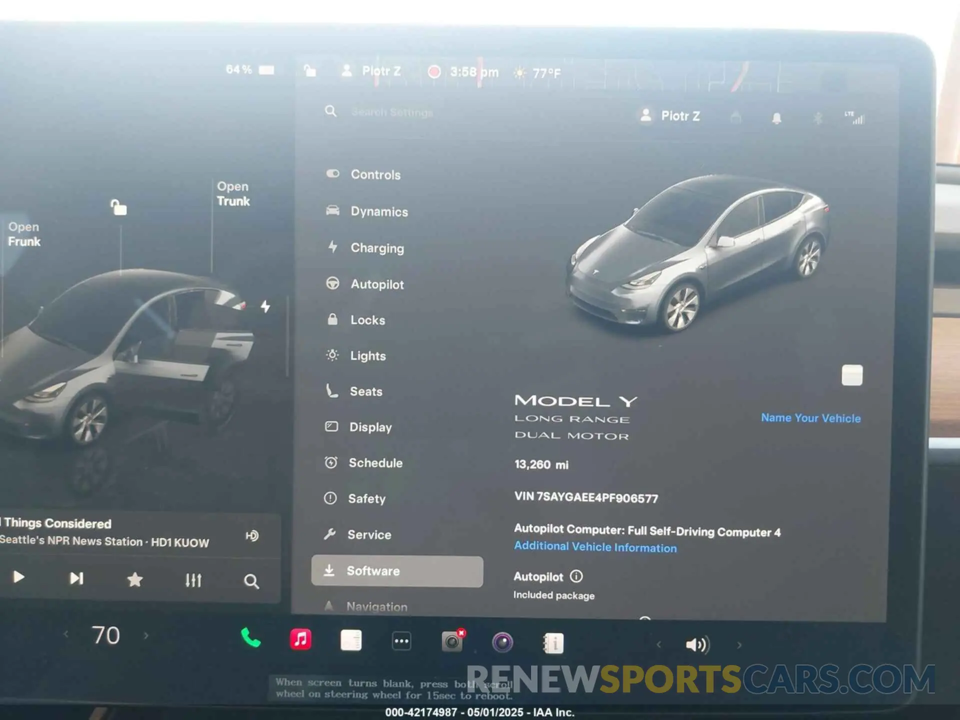 7 Photograph of a damaged car 7SAYGAEE4PF906577 TESLA MODEL Y 2023