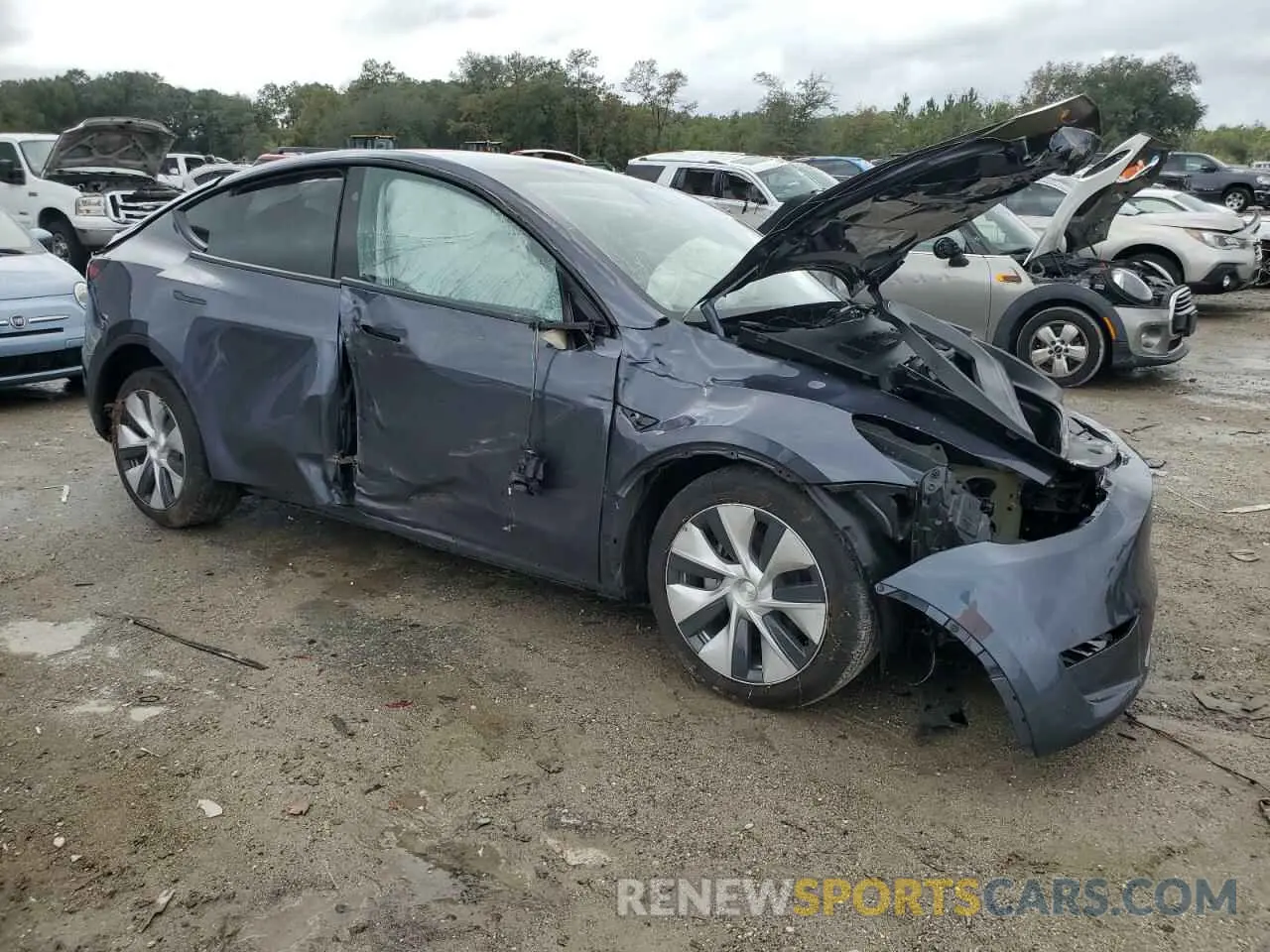 4 Photograph of a damaged car 7SAYGAEE4PF966567 TESLA MODEL Y 2023