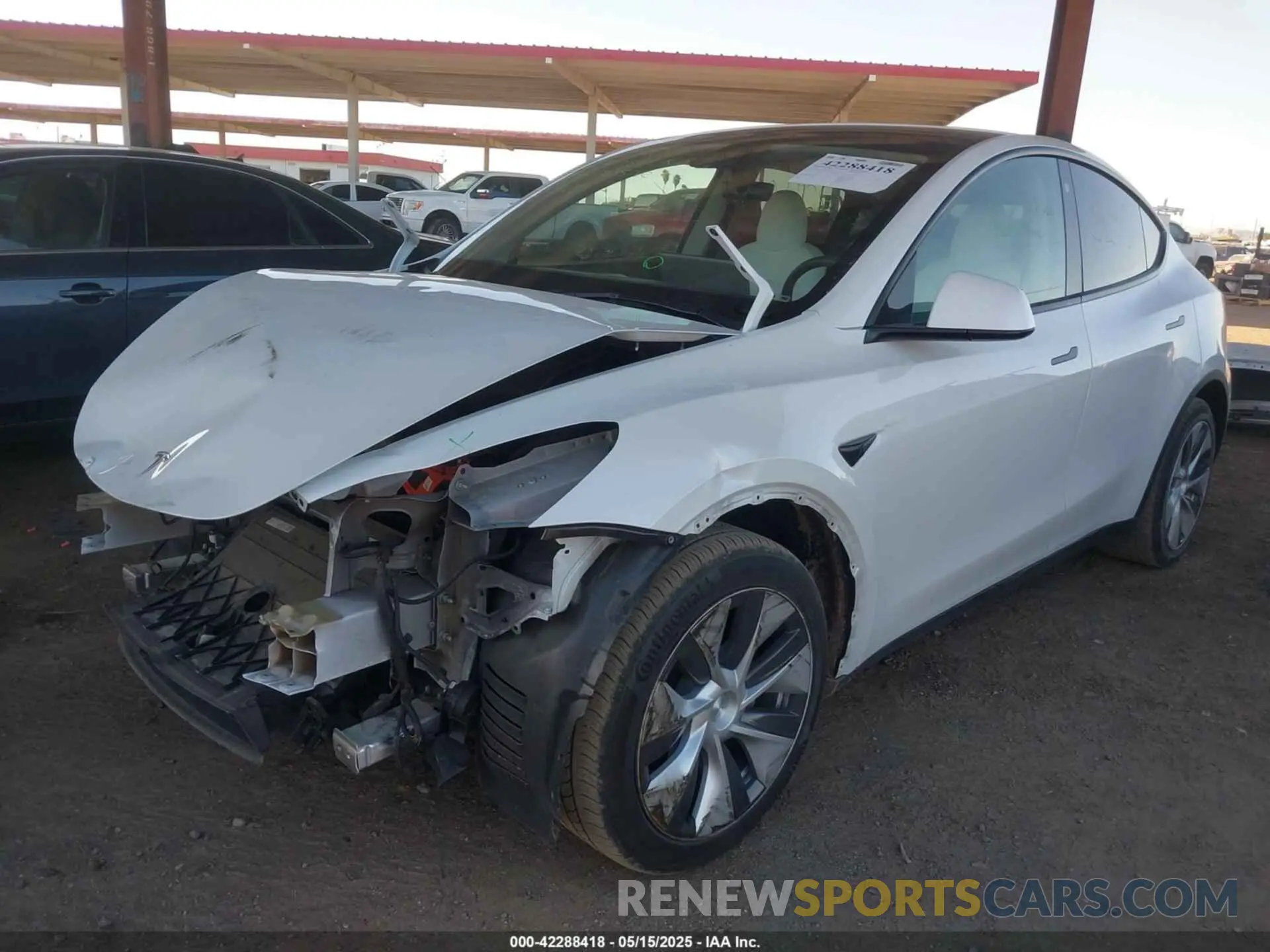 2 Photograph of a damaged car 7SAYGAEE5PF642138 TESLA MODEL Y 2023