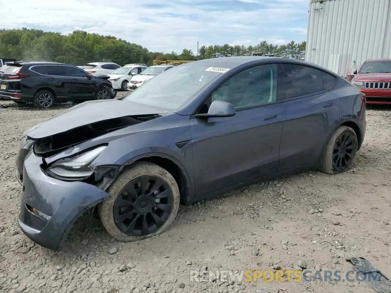 1 Photograph of a damaged car 7SAYGAEE5PF669999 TESLA MODEL Y 2023
