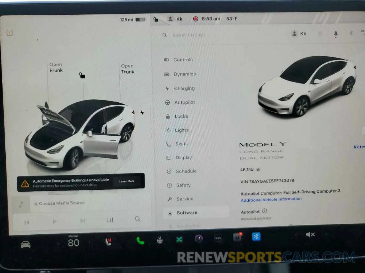 9 Photograph of a damaged car 7SAYGAEE5PF743079 TESLA MODEL Y 2023
