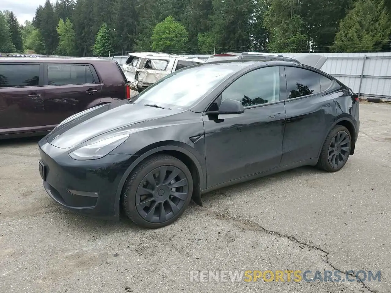 1 Photograph of a damaged car 7SAYGAEE5PF889868 TESLA MODEL Y 2023