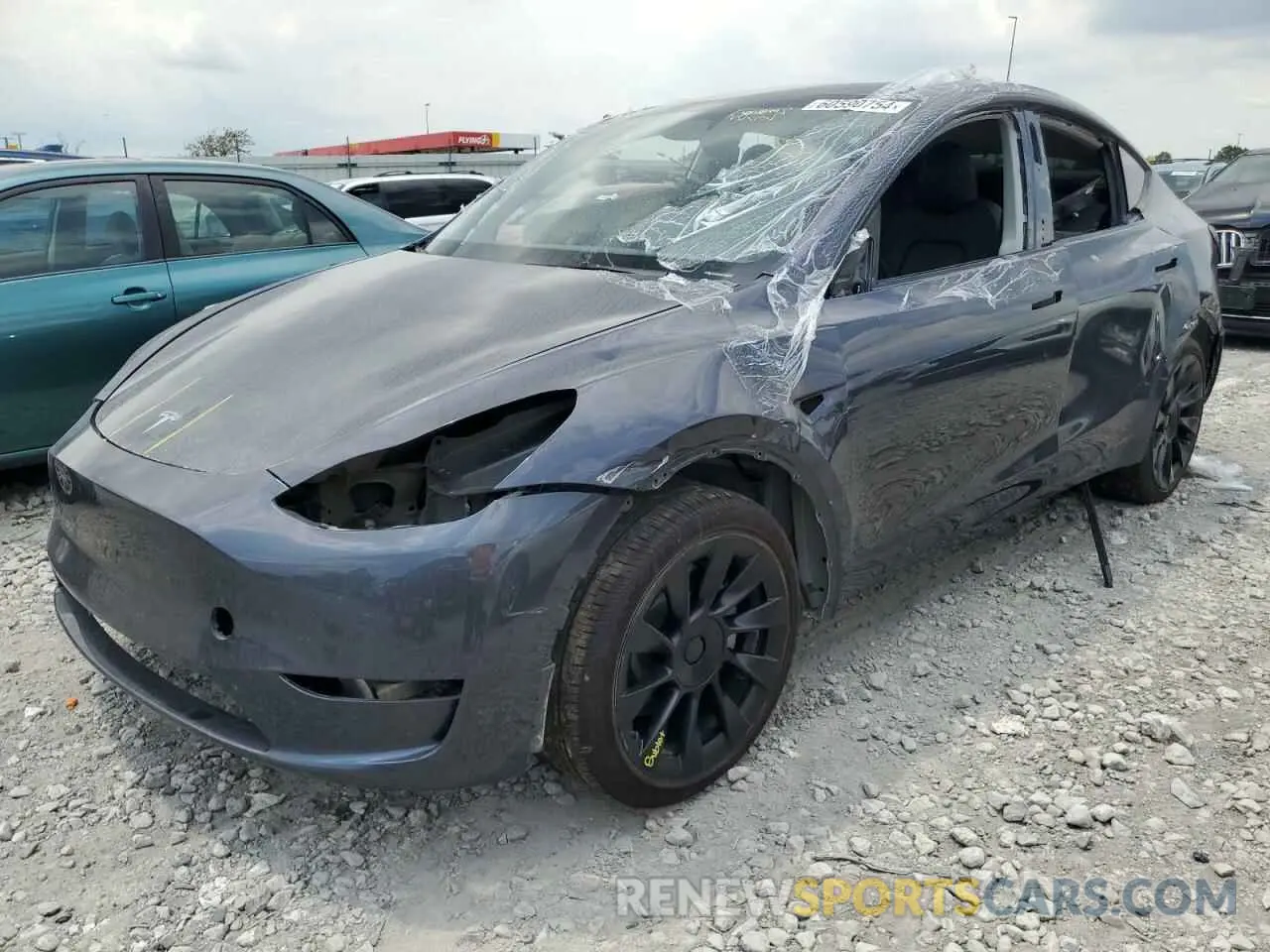 1 Photograph of a damaged car 7SAYGAEE5PF906457 TESLA MODEL Y 2023