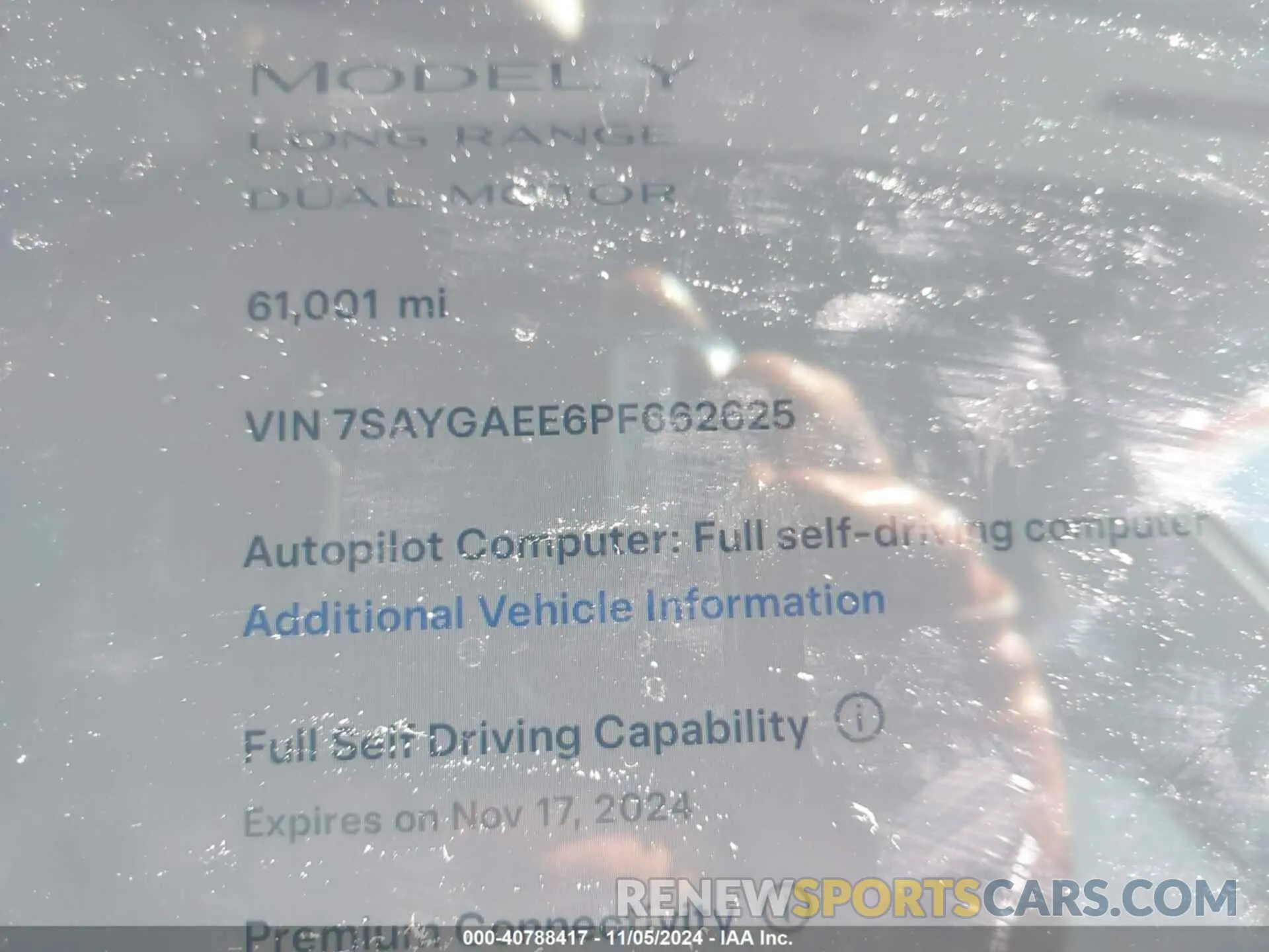 7 Photograph of a damaged car 7SAYGAEE6PF662625 TESLA MODEL Y 2023