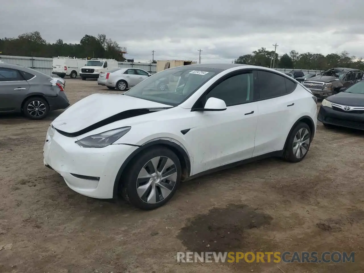 1 Photograph of a damaged car 7SAYGAEE6PF801961 TESLA MODEL Y 2023