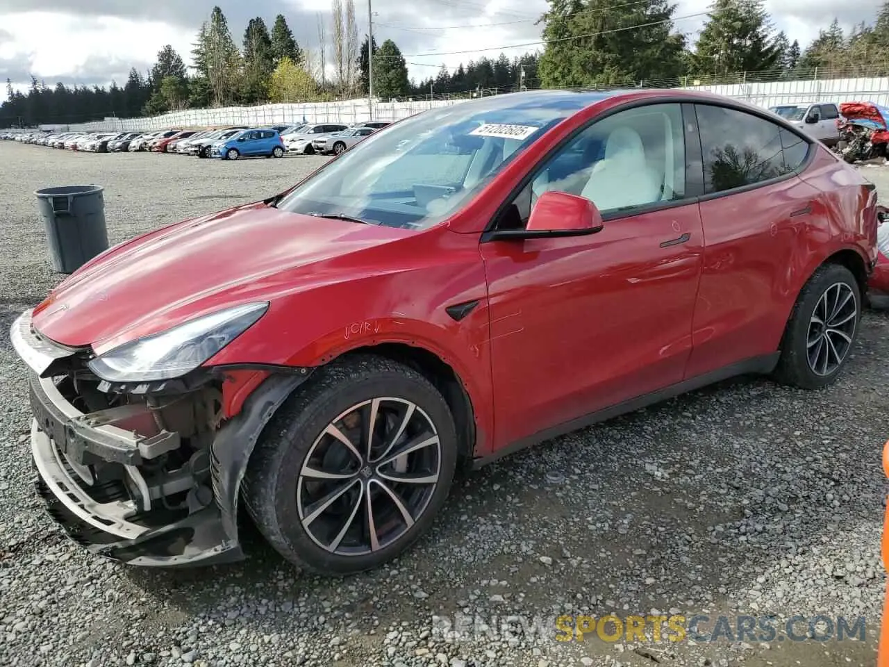 1 Photograph of a damaged car 7SAYGAEE6PF966053 TESLA MODEL Y 2023