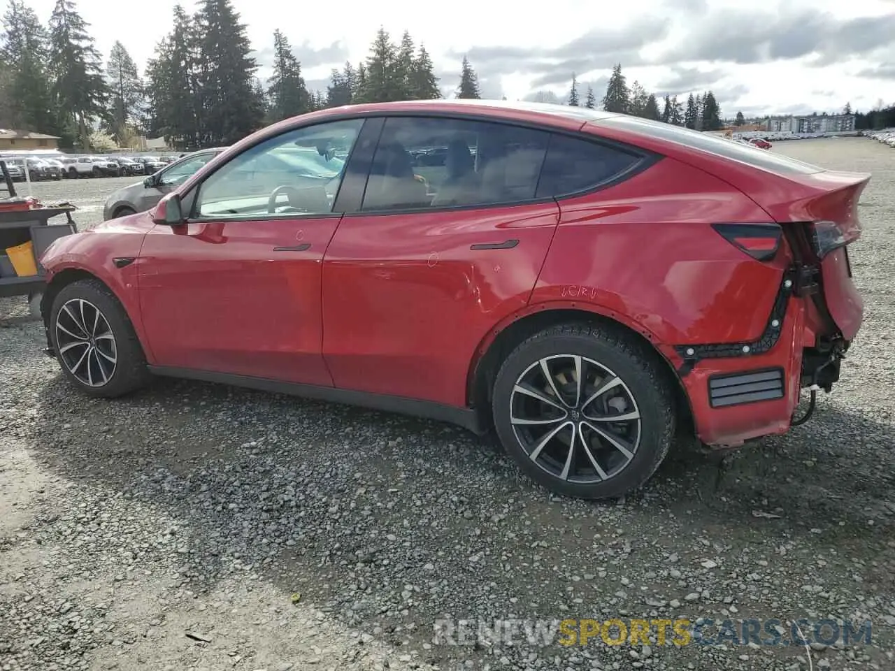 2 Photograph of a damaged car 7SAYGAEE6PF966053 TESLA MODEL Y 2023