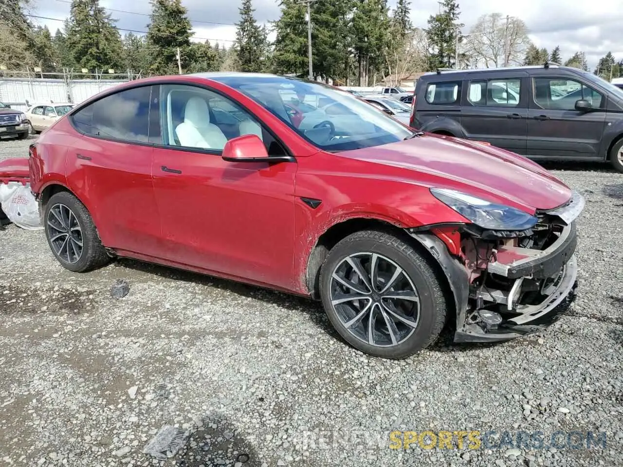 4 Photograph of a damaged car 7SAYGAEE6PF966053 TESLA MODEL Y 2023