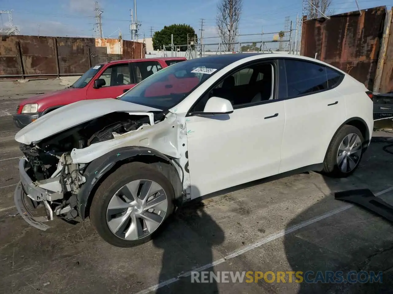 1 Photograph of a damaged car 7SAYGAEE7PF619170 TESLA MODEL Y 2023