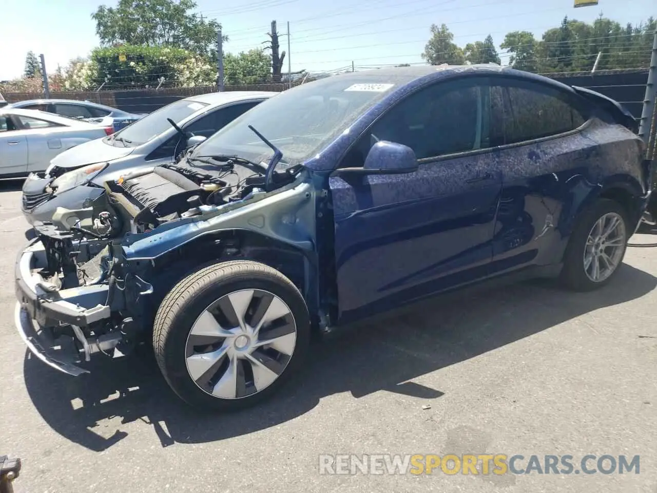 1 Photograph of a damaged car 7SAYGAEE7PF742466 TESLA MODEL Y 2023
