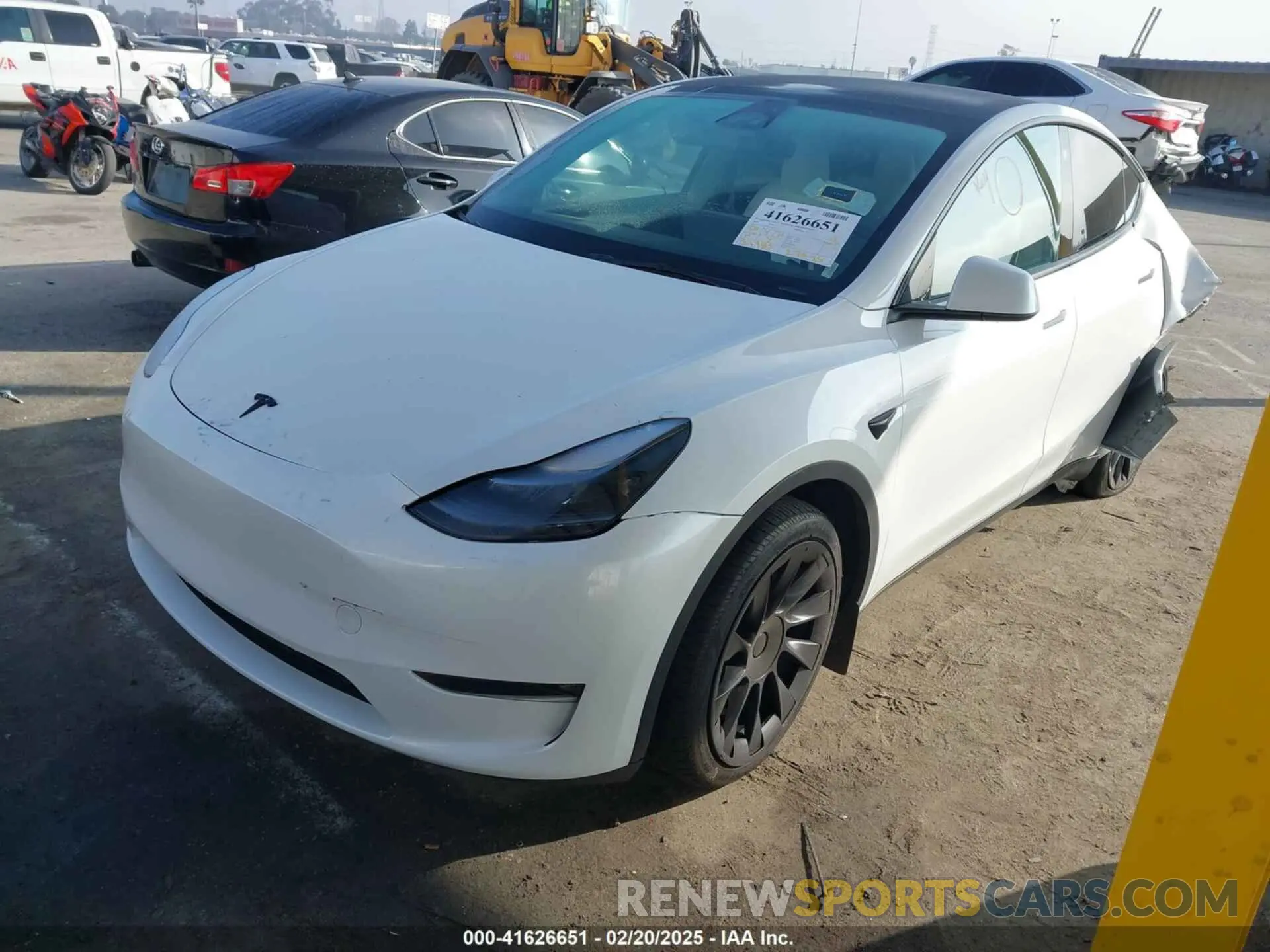 2 Photograph of a damaged car 7SAYGAEE7PF766735 TESLA MODEL Y 2023