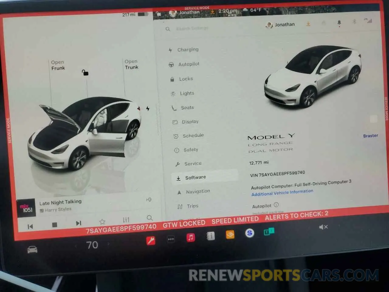 9 Photograph of a damaged car 7SAYGAEE8PF599740 TESLA MODEL Y 2023