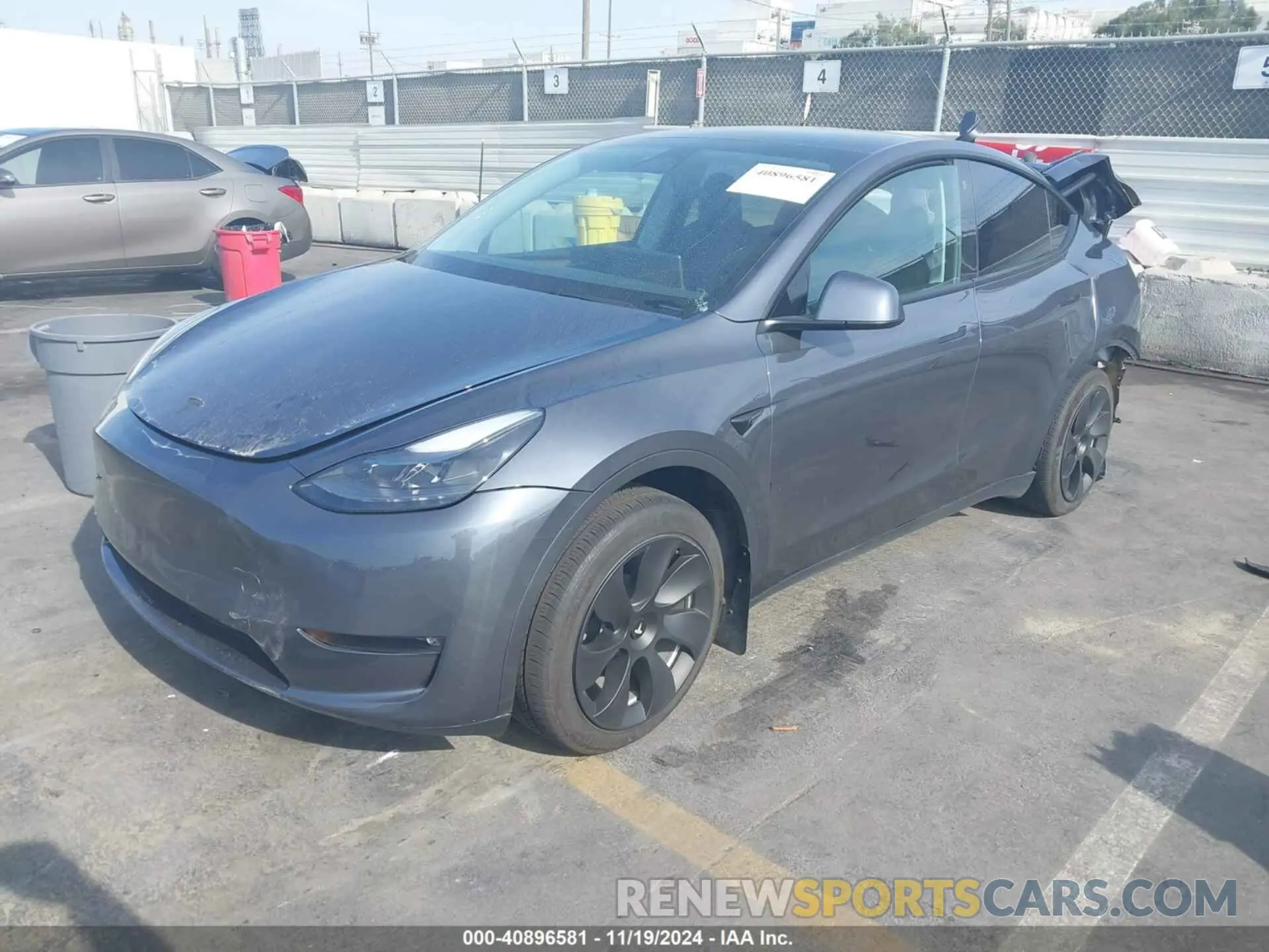 2 Photograph of a damaged car 7SAYGAEE8PF623860 TESLA MODEL Y 2023