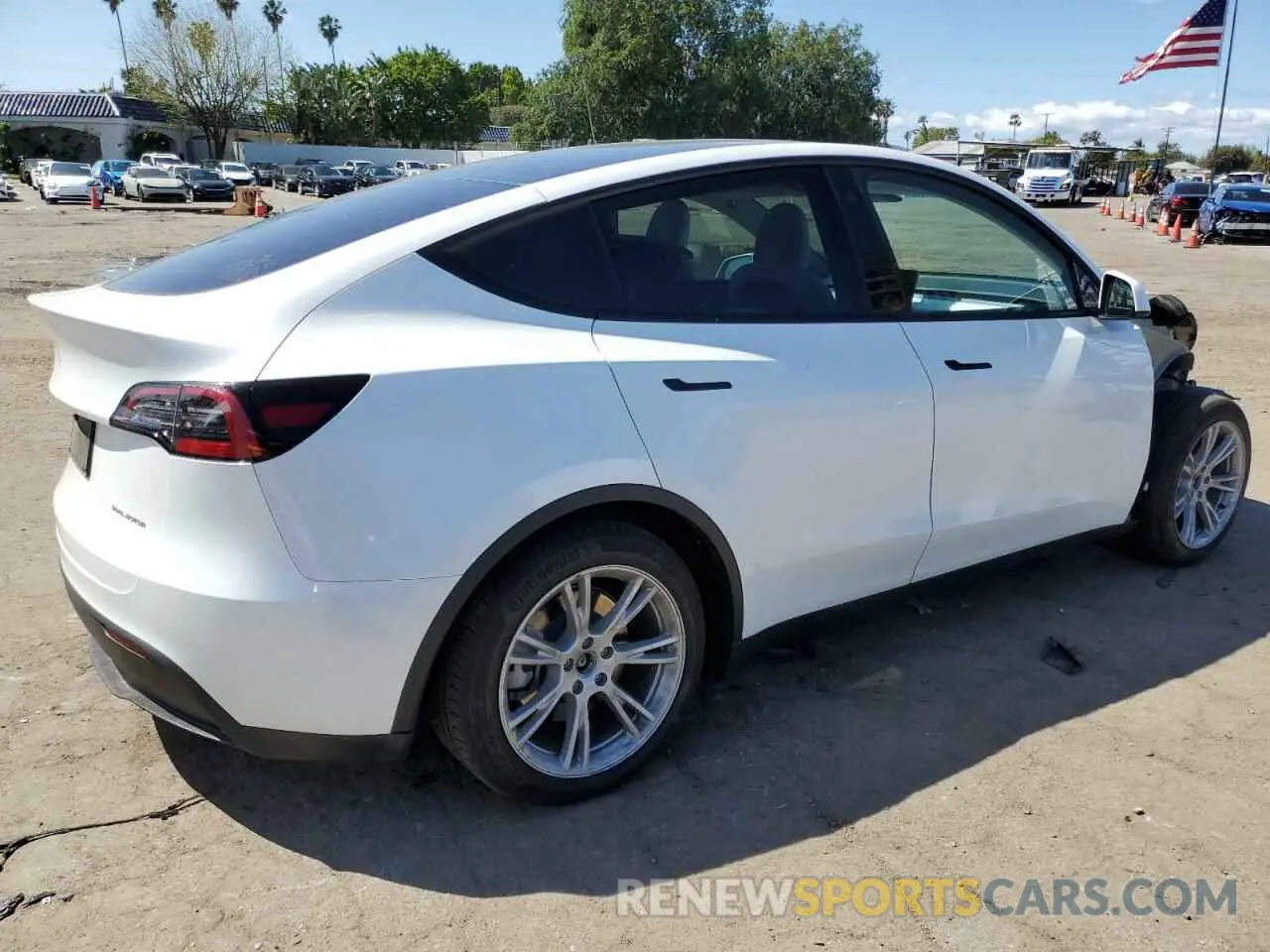 3 Photograph of a damaged car 7SAYGAEE8PF645129 TESLA MODEL Y 2023