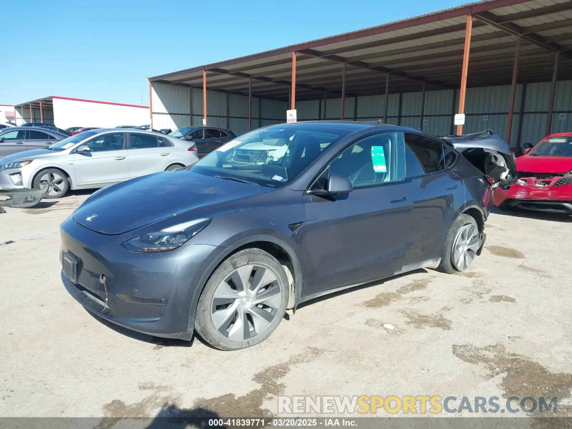 2 Photograph of a damaged car 7SAYGAEE8PF667728 TESLA MODEL Y 2023